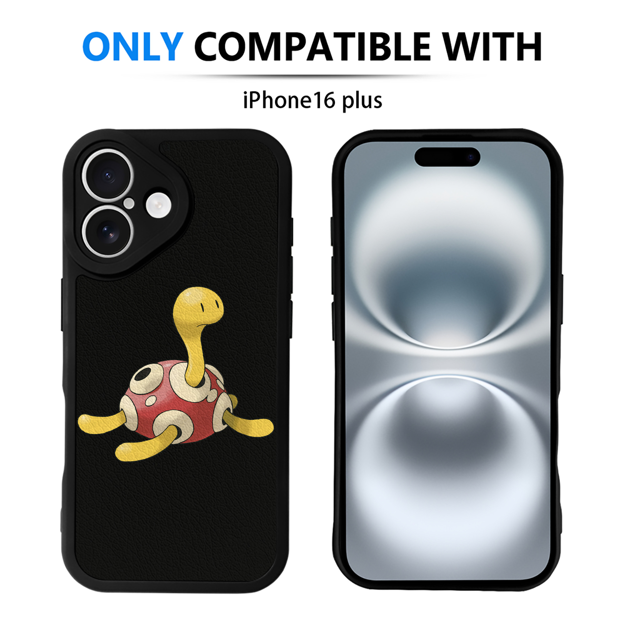 （画像用） ポケットモンスター Pokémon 【iPhone 16シリーズ対応】シリコンスマホケース（レザー調） 材質：シリコン